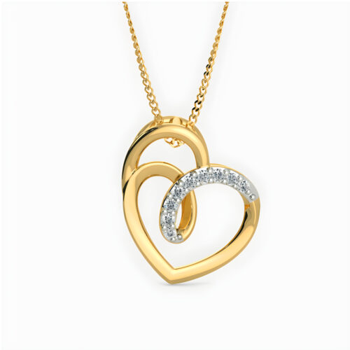Twisted Heart Pendant (18k Gold)