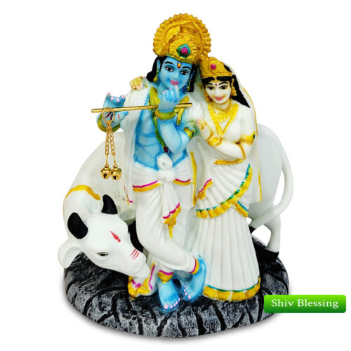 Radha Krishna with cow – Dust Marble