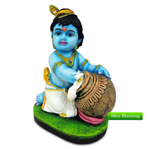 Makhanchor Bal Krishna idol – Dust Marble
