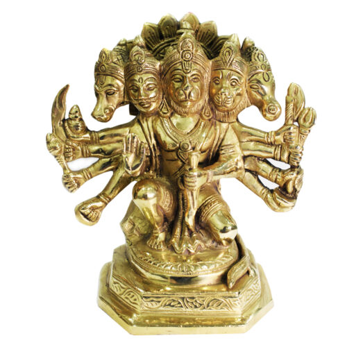 Panchmukhi Hanuman in Brass