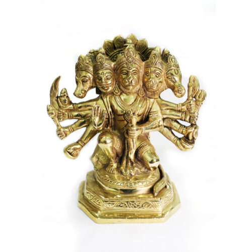 Panchmukhi Hanuman in Brass