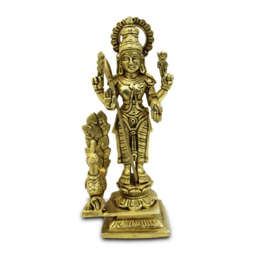 Lord Karthik (Murugan) Idol in Brass – Divine Blessing for Strength & Protection