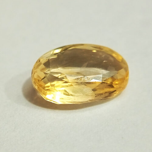 Natural Yellow Sapphire 4.320 Carats – Certified Pukhraj Gemstone for Prosperity & Success