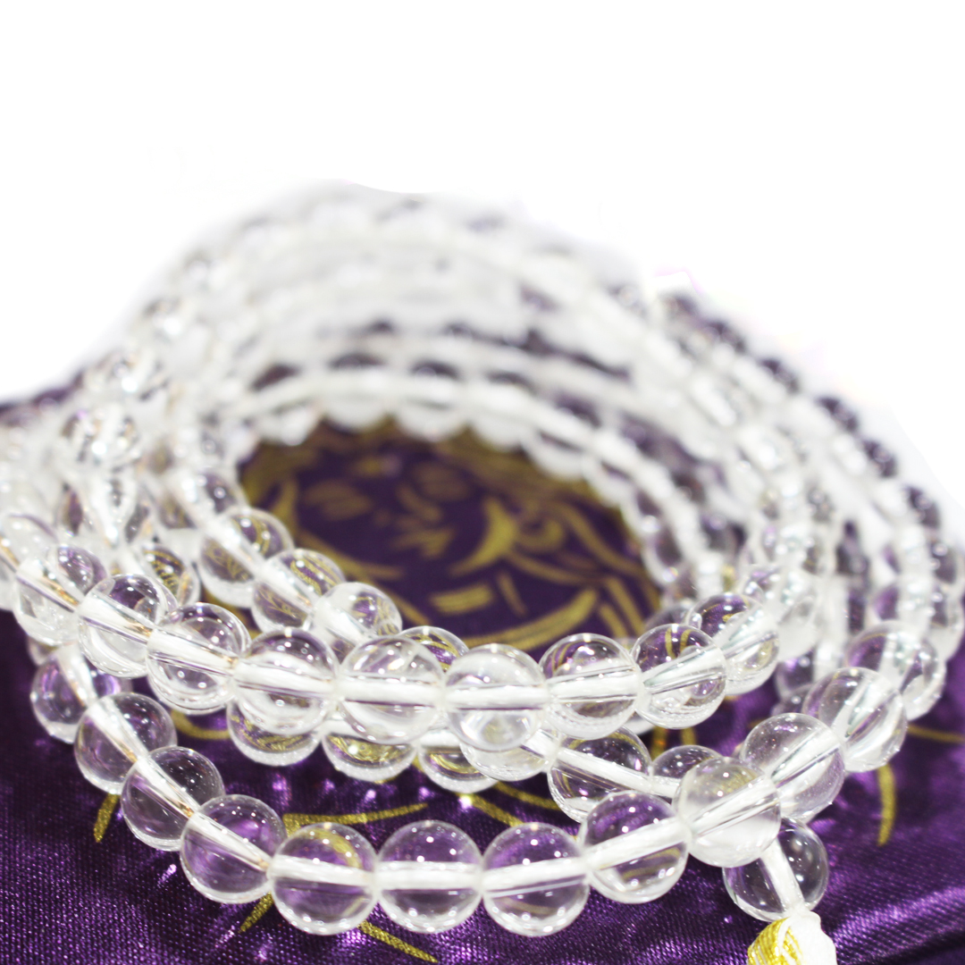 Sphatik (Crystal Quartz) Mala - 8mm - Image 2
