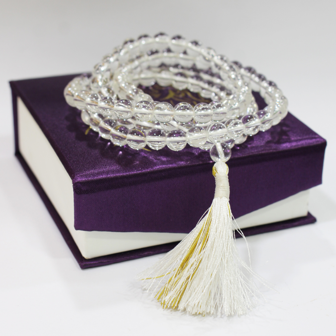 Sphatik (Crystal Quartz) Mala - 8mm