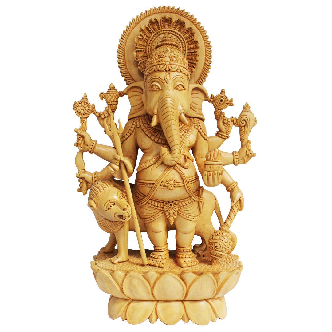Shristi Ganesha idol in Kadambh wood