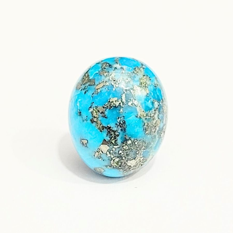 Natural Turquoise - 13.65 Carats | Certified Feroza Gemstone for Jupiter & Venus | Shiv Blessings | Premium Quality