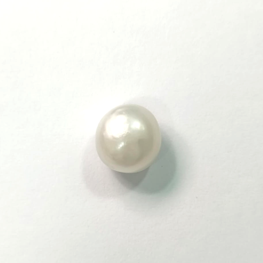Natural South Sea Pearl - 11.30 carats | Certified Moti Gemstone for Moon (Chandra) | Shiv Blessings | Premium Quality