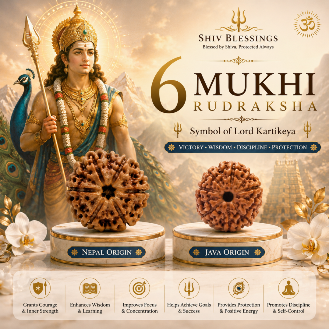 6 mukhi Rudraksha