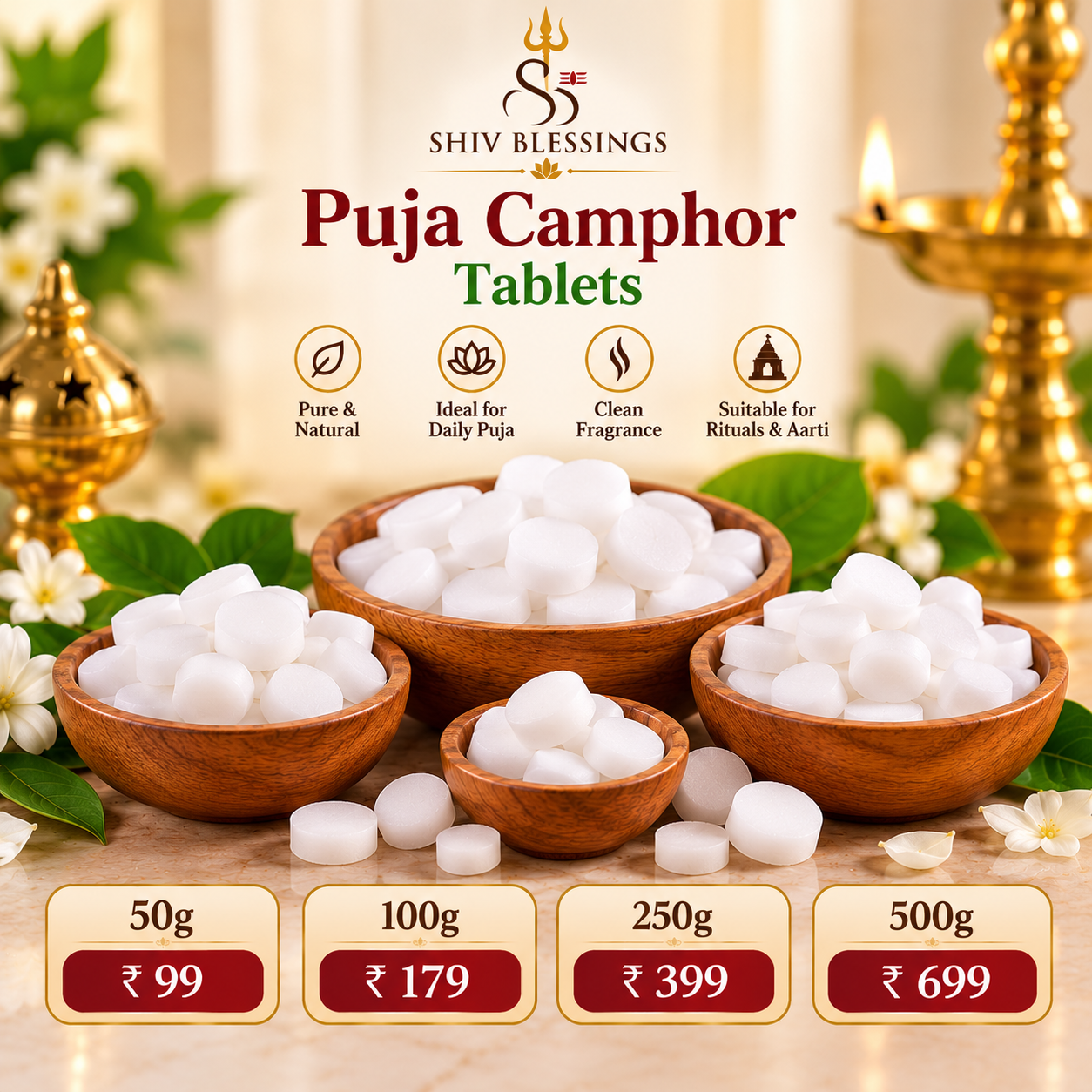 Puja Camphor Tablets - Image 2